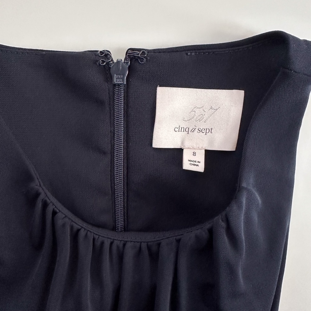 Cinq à Sept Lezlie Midi Dress in Navy - Picture 11 of 15